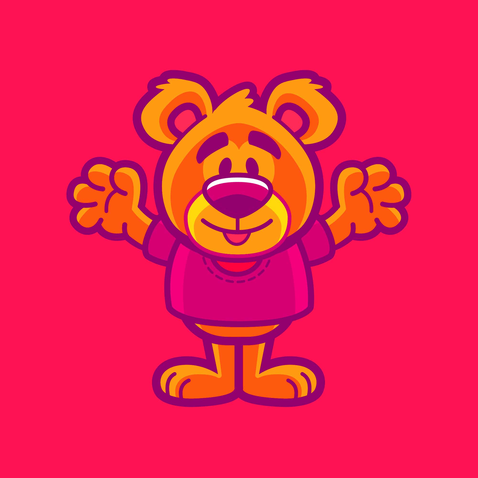 Buddy the Bear - Mascot Design Concept