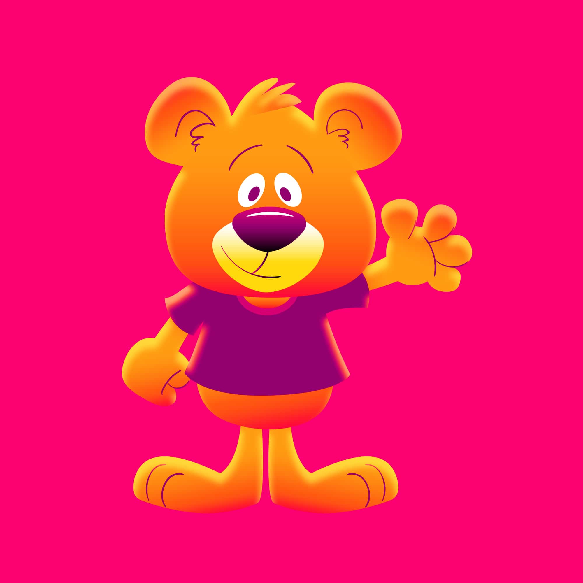 Buddy the Bear - Mascot Design Concept